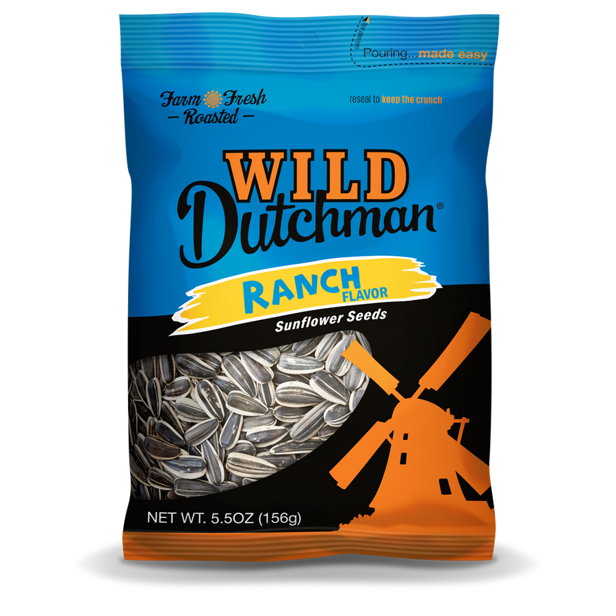 RANCH FLAVORED SUNFLOWER SEEDS • 5.5 OZ/12 pack